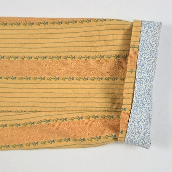 NWT Kit Cornell Womens Button Down Jacket Cotton Boho Vintage Yellow Orange SZ 6 - Picture 8 of 15